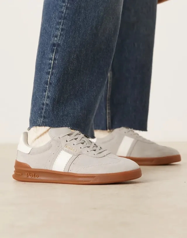 Polo Ralph Lauren  HERITAGE AERA PP  women's Shoes (Trainers) in Grey