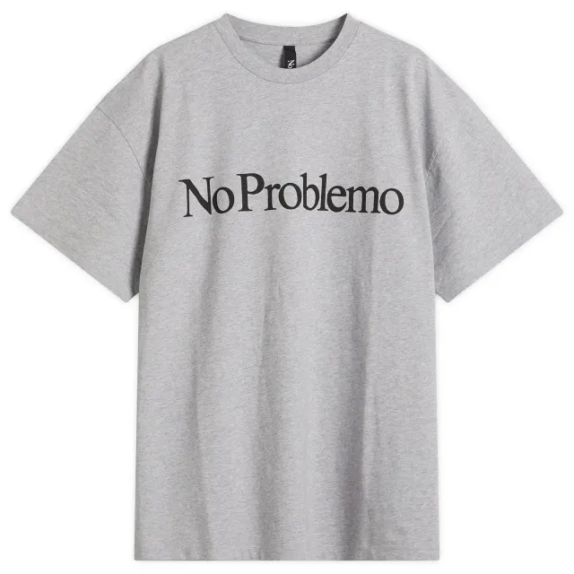 No Problemo Men's Logo T-Shirt Grey Marl