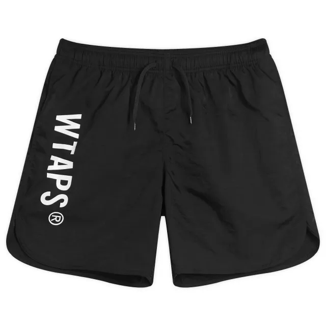 WTAPS Men's Nylon Logo Shorts Black