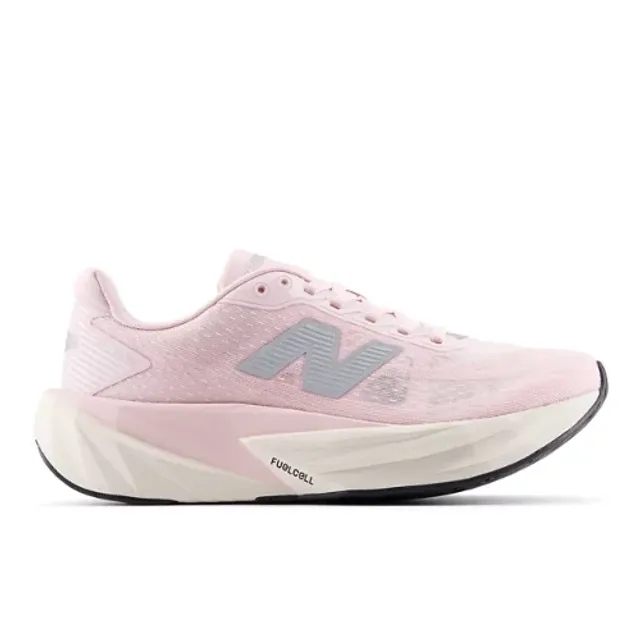 New Balance Women's FuelCell Rebel v5 in Pink/Grey/Beige Synthetic