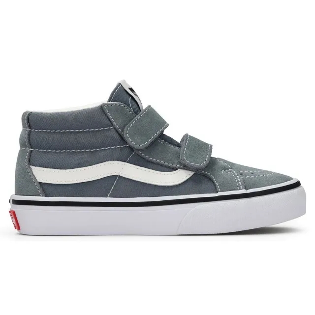 Vans - Kids Sk8-Mid Shoes (4-8 Years), Grey