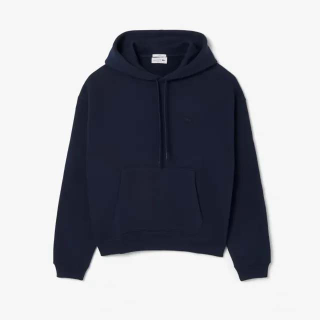 Lacoste Heavy Fleece Hoodie - Midnight Blue