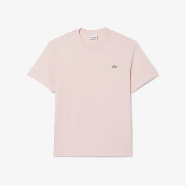 Lacoste Heavy Jersey Embroidered Signature T-shirt - Light Pink