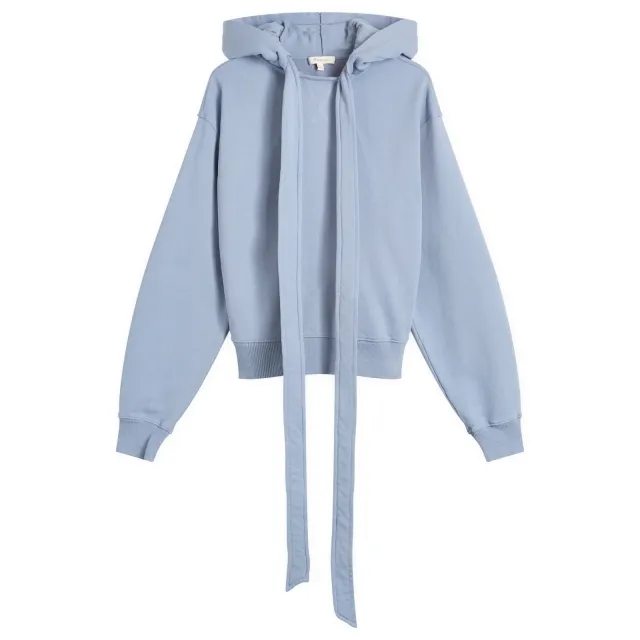JW Anderson Women's Tied Bow Hoodie Steel Blue