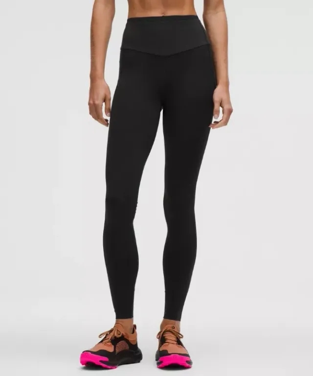 lululemon – Women's Go Further High-Rise Race Tight Leggings – 28" – Color Black – Size 0