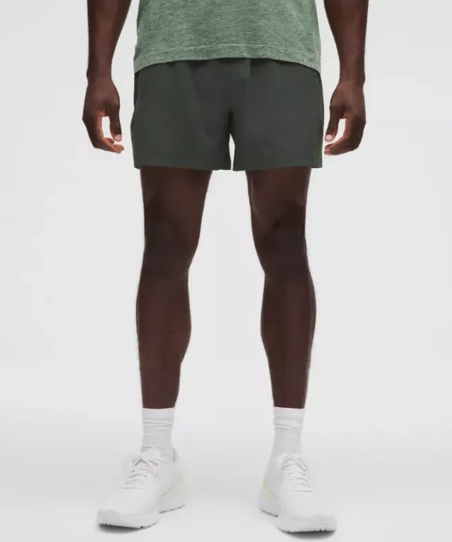 lululemon – Men's Pace Breaker Linerless Shorts – 5" – Color Green – Size L