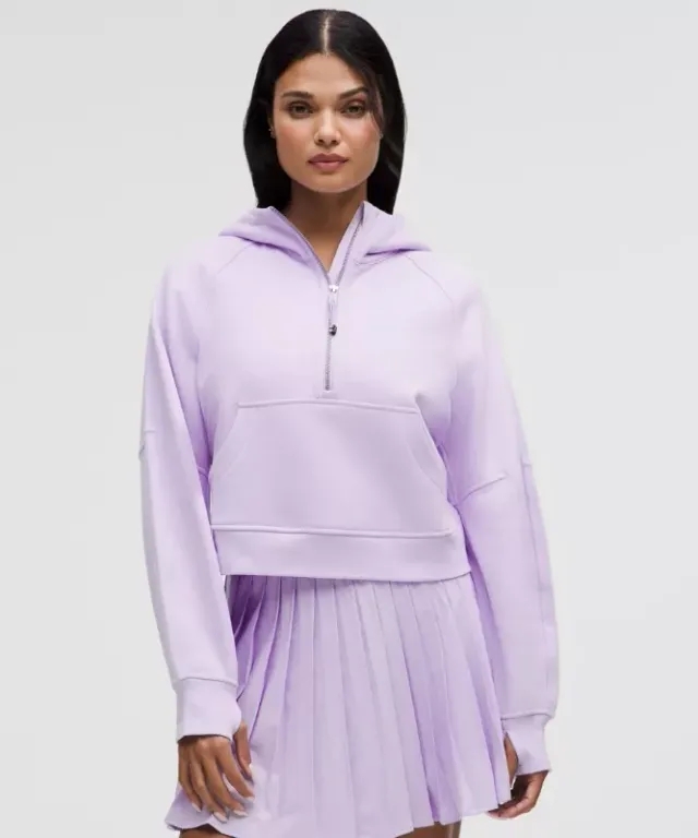 lululemon – Women's Scuba Oversized Half-Zip Hoodie – Color Purple – Size M/L