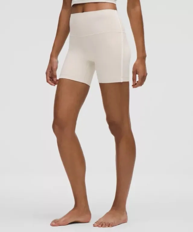 lululemon – Women's Align High-Rise Side-Stripe Shorts – 6" – Color White – Size 0