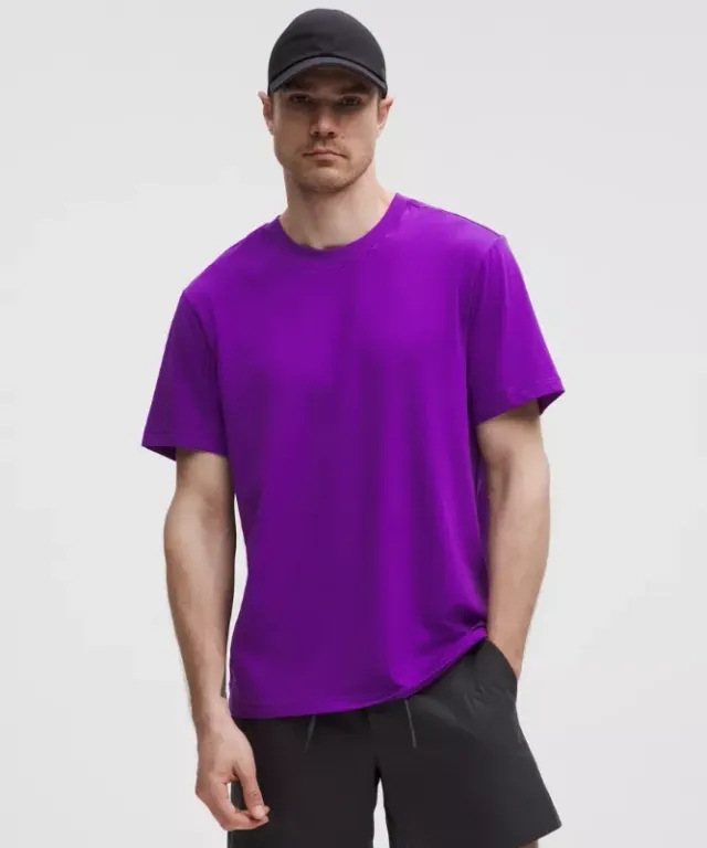 lululemon – Men's Zeroed In Short-Sleeve Shirt – Color Purple – Size L