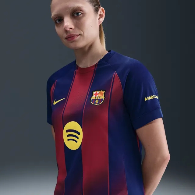 F.C. Barcelona 2025/26 Stadium Home Women's Nike Dri-FIT Football Replica Shirt - Blue - Sustainable Materials