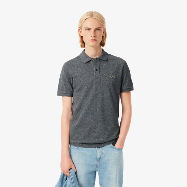 Lacoste Slim Fit L.12.12 Piqué Polo Shirt - Mouse Grey