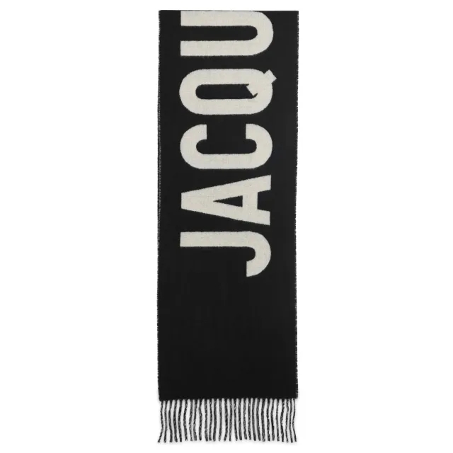 Jacquemus Men's Jacquemus Men's Large Logo Scarf Black