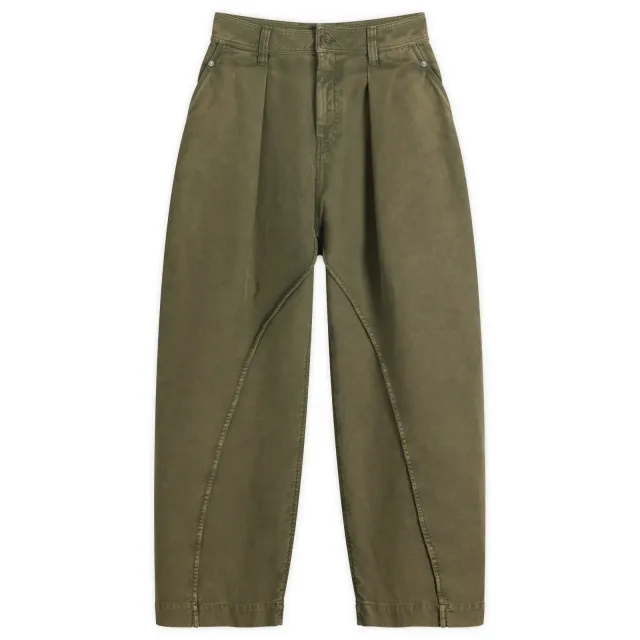 JW Anderson Women's Twisted Seam Trousers Olive