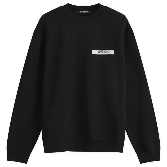 Jacquemus Men's Grosgrain Sweatshirt Black