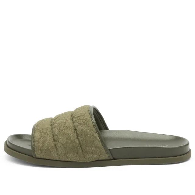 Gucci Men's Rhein Open Slide Green