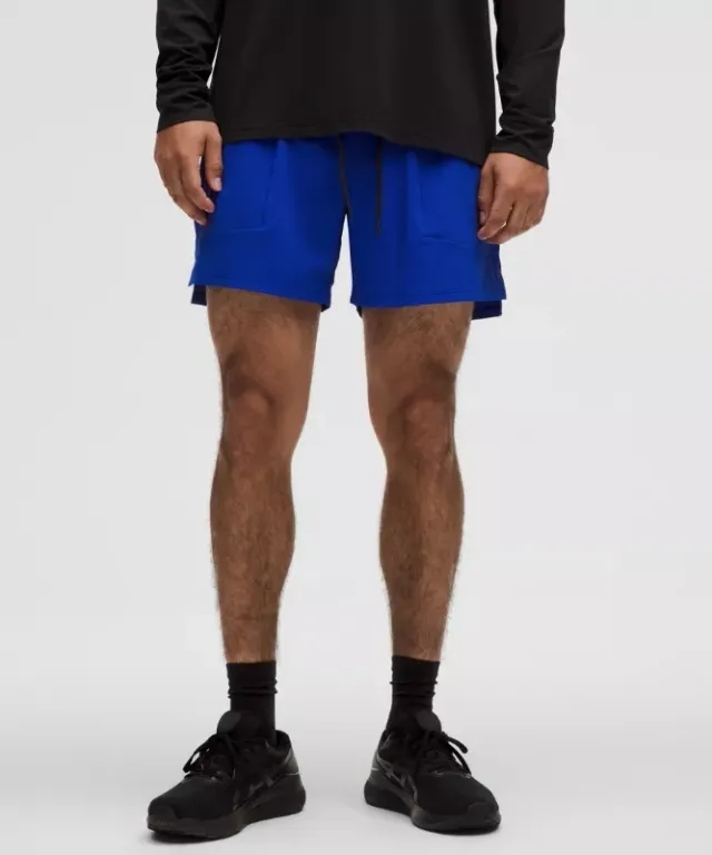 lululemon – Men's License to Train Linerless Shorts – 5" – Color Blue – Size L