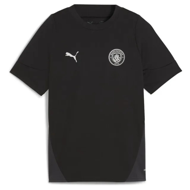 PUMA Manchester City Training Jersey Youth, Black/Silver