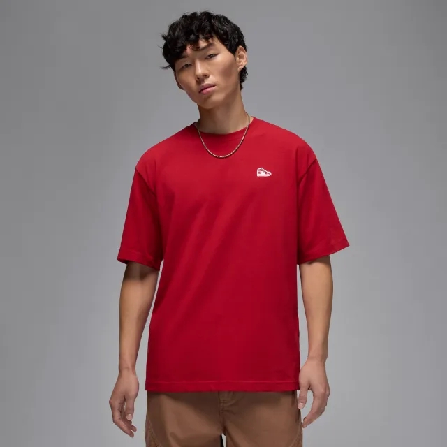 Nike Jordan Brand Men's Sneaker Patch T-Shirt - Red