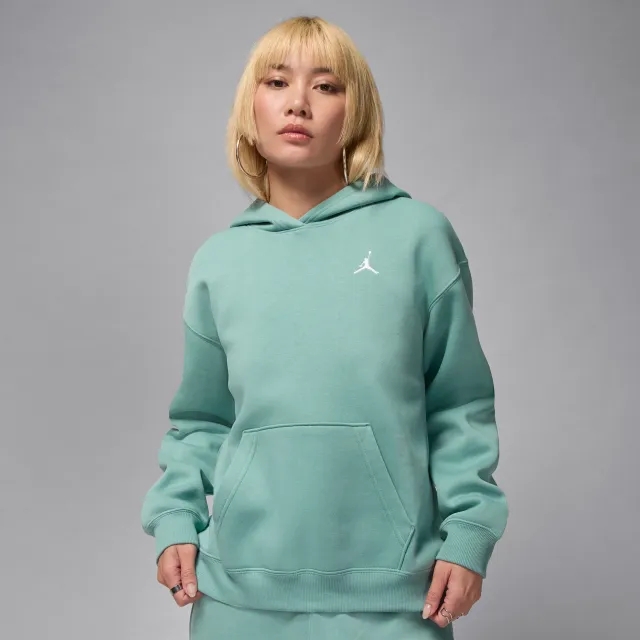 Nike Jordan Brooklyn Fleece Women's Pullover Hoodie - Green - Fleece
