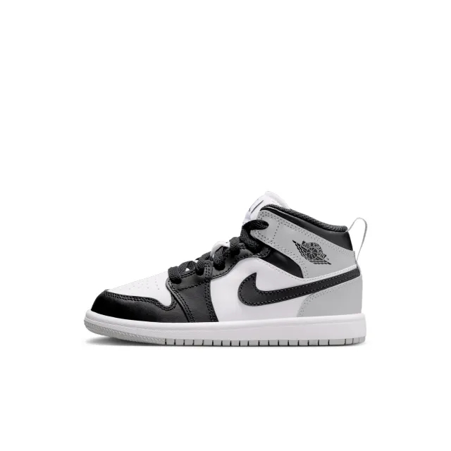 Nike Jordan 1 Mid Younger Kids' Shoes - White