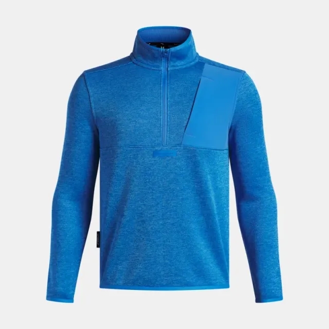 Under Armour  Drive Hybrid Storm SweaterFleece Boys' ½ Zip Blue Atlantis / Blue Atlantis YLG (59 - 63 in)