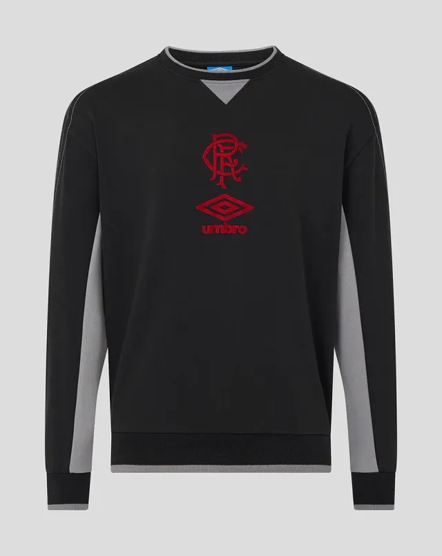 Castore Rangers Adults 25/26 Travel Crew Sweat - Caviar