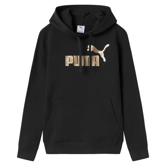 Puma Essentials+ Textured Foil Big Logo Hoodie