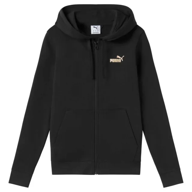Puma Essentials+ Textured Foil Full Zip Sweatshirt