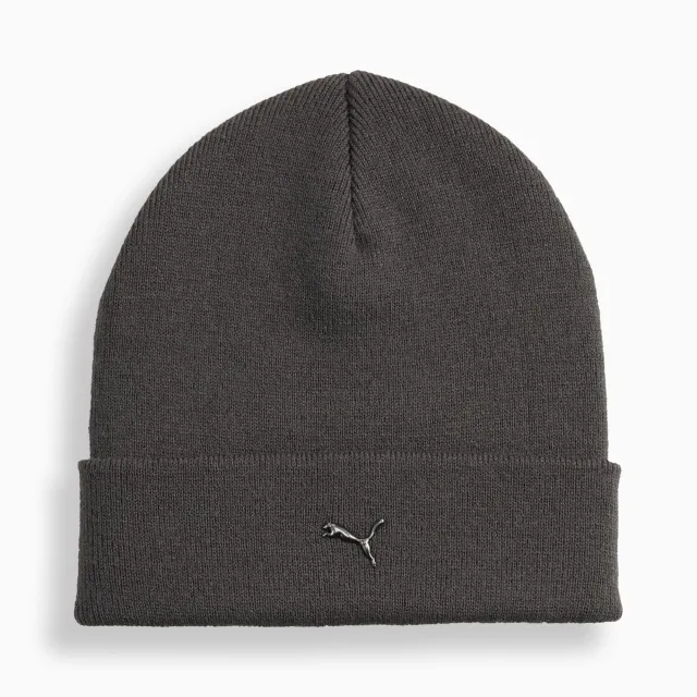 Metal PUMA Cat High Crown Beanie Hat, Dusky Grey