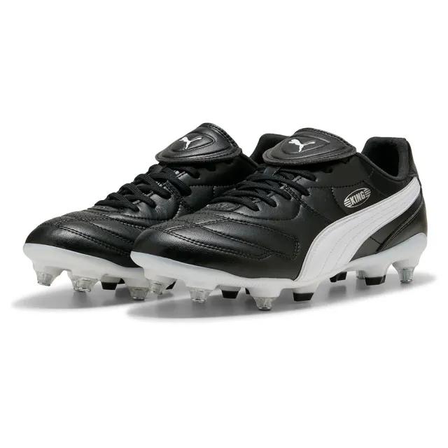 PUMA King Liga MxSG Football Boots Unisex, Black/White/Silver, size 10