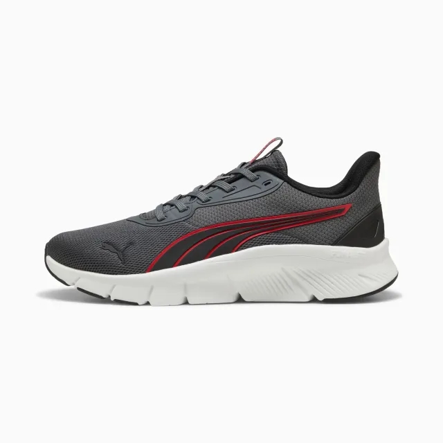 PUMA Flexfocus Lite Modern Running Shoes Unisex, Dusky Grey/For All Time Red/Black, size 10