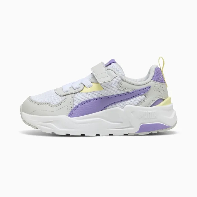 PUMA Trinity Lite Sneakers Kids, White/Lavender Alert/Glacial Grey, size 1