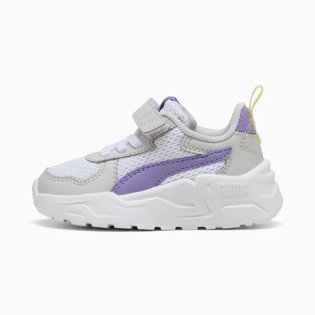 PUMA Trinity Lite Sneakers Babies, White/Lavender Alert/Glacial Grey, size 3