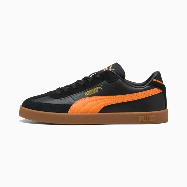 PUMA Club II Era Sneakers Unisex, Black/Orange Glo, size 10