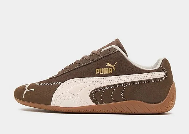 PUMA SpeedCat Wine Club Sneakers Women, Chocolate/Jasmine Flower, size 3