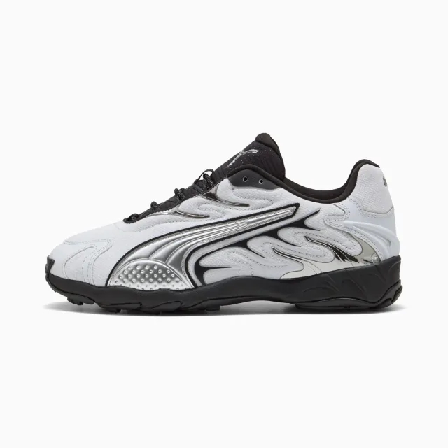 PUMA Inhale Smile Sneakers Unisex, Silver Mist/Black, size 10
