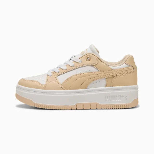 PUMA Rebound Femme Low Sneakers Women, White/Canvas, size 3