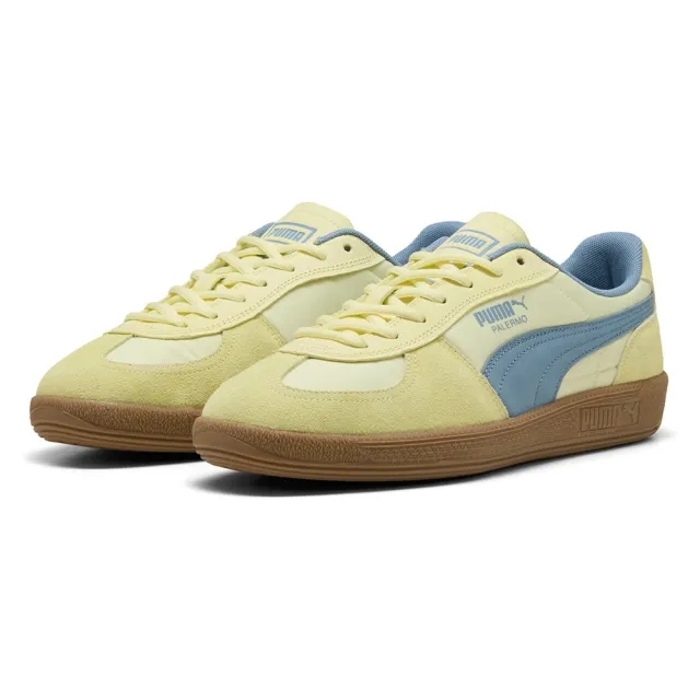 PUMA Palermo Pop Sneakers Unisex, Gold Moon/Cool Blue, size 10