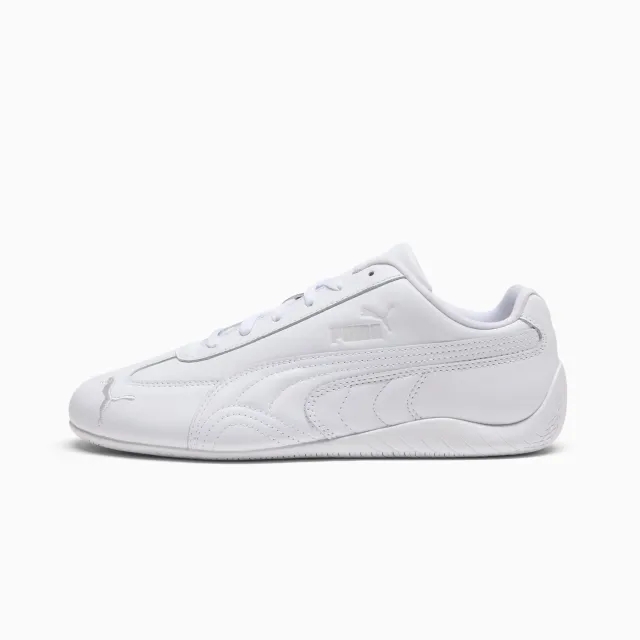 PUMA SpeedCat Full Leather Sneakers Unisex, White/Feather Grey, size 10