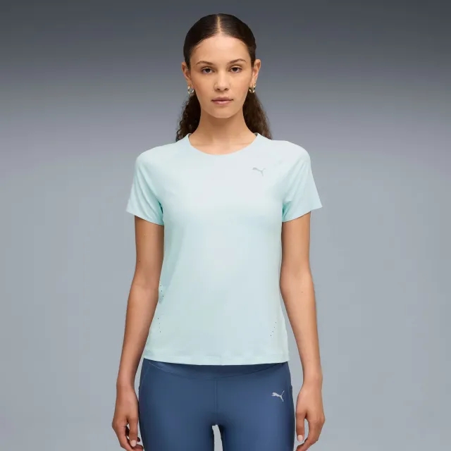 PUMA Run Cloudspun Tee Women, Sea Glass, size 3XL