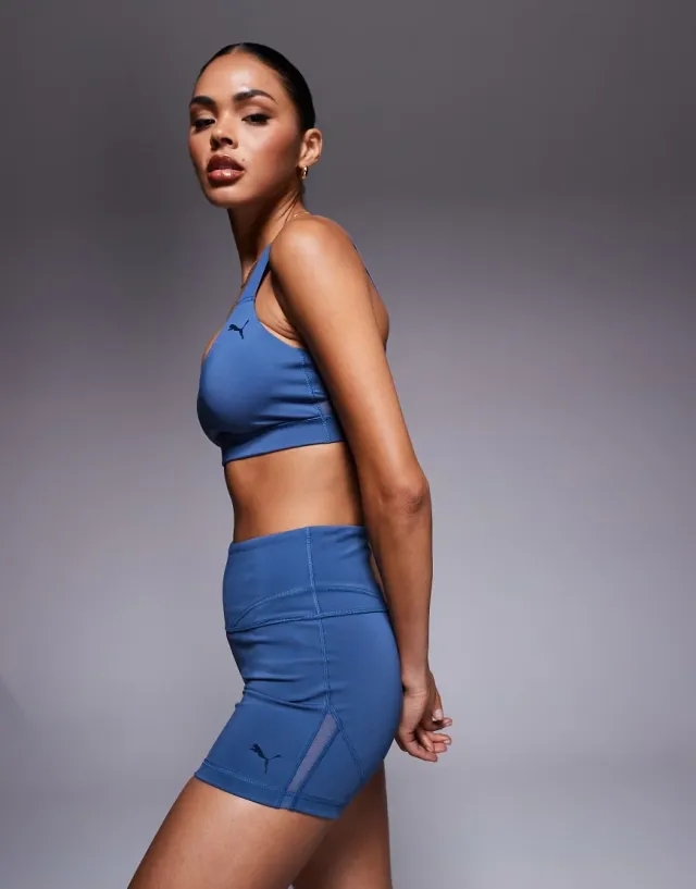 PUMA Shape 3" Short Tights Women, Dark Indigo, size Large