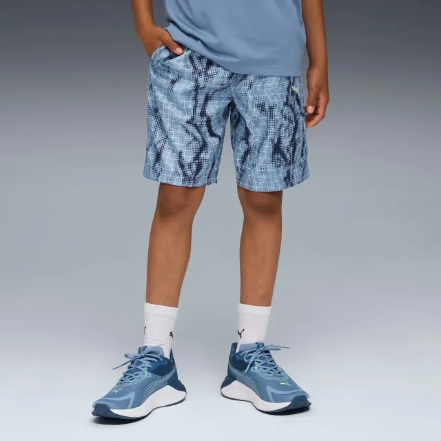 PUMA Train All Day Essentials Woven Shorts Youth, Cool Blue, size 11-12 Youth
