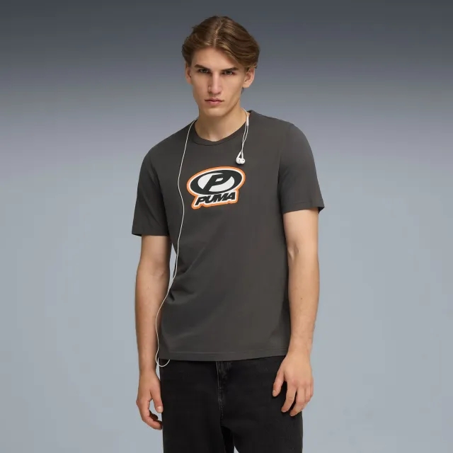 Future.PUMA.Archive Graphic Tee Shirt Unisex, Dusky Grey, size Large