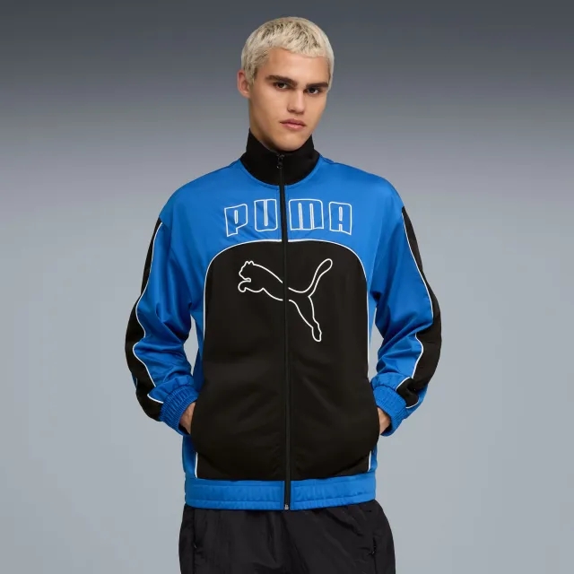 Future.PUMA.Archive Relaxed Track Jacket Unisex, Mountain Blue/Black, size Large