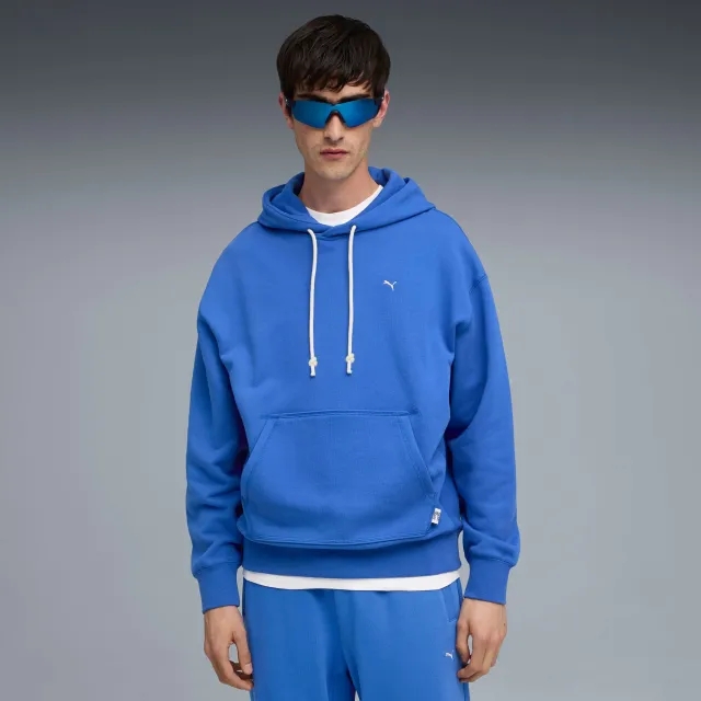 PUMA MMQ Hoodie Men, Mountain Blue, size Large