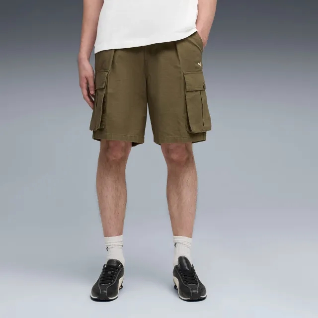 PUMA MMQ Cargo Shorts Men, Loden Green, size Large