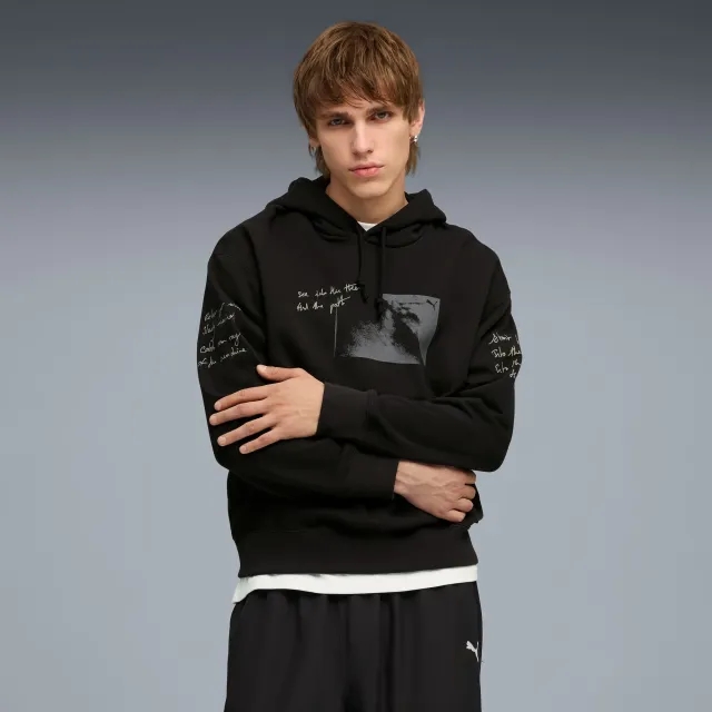 PUMA Graphic Forest Hoodie Men, Black, size Large