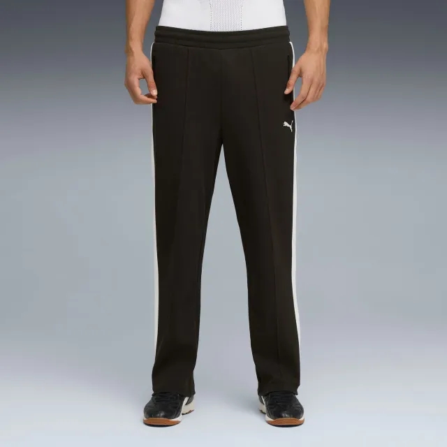PUMA T7 Relaxed Jacquard Track Pants Unisex, Black/White, size Large