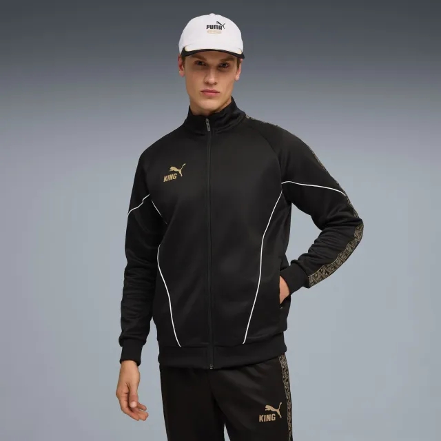 PUMA King Anthem Football Jacket Men, Black/Gold, size 3XL