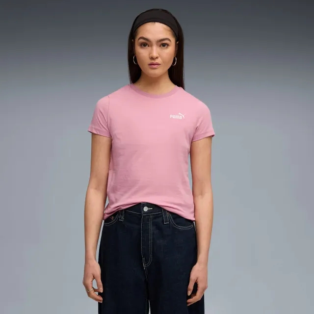 PUMA Essentials Small No. 1 Logo T-Shirt Women, Poised Pink, size 3XL